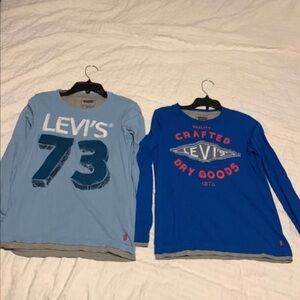 2  Beautiful Levi’s long sleeve T-shirts